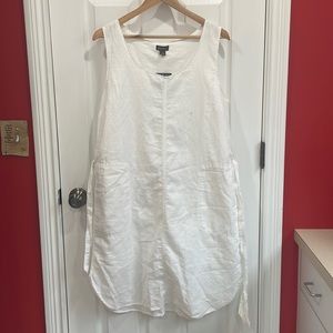 Eddie Bauer “beach light linen midi” dress size L